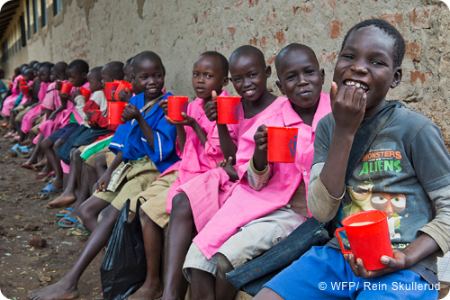 国連WFPの学校給食支援イメージ